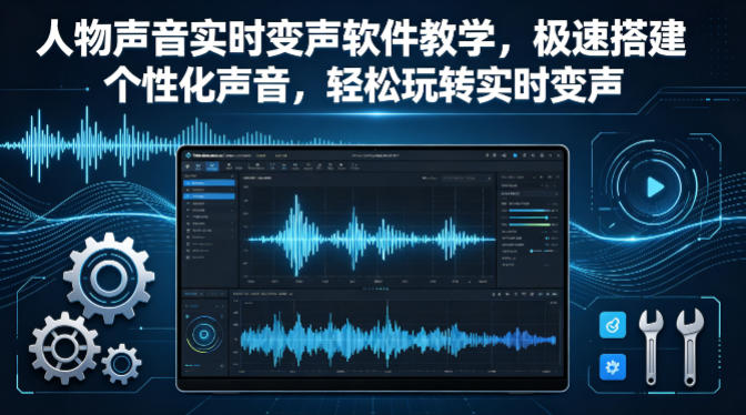 人物声音实时变声软件教学，极速搭建个性化声音，轻松玩转实时变声-xiaobairz