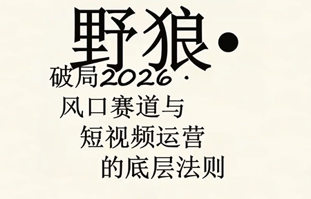 野狼团队·多平台实操运营课(更新4月)-xiaobairz