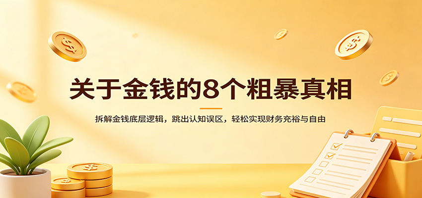 关于金钱的8个粗暴真相：拆解金钱底层逻辑，跳出认知误区，轻松实现财务充裕与自由-xiaobairz
