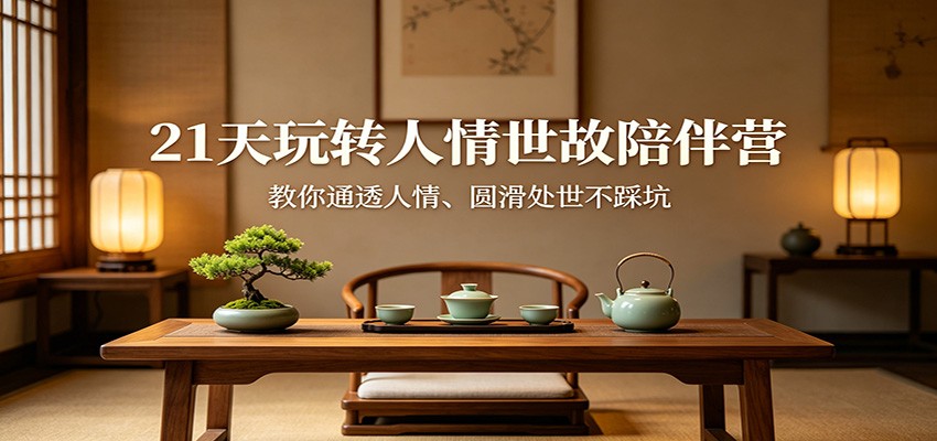 21天玩转人情世故陪伴营：教你通透人情、圆滑处世不踩坑-xiaobairz