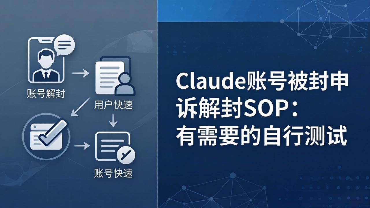 Claude账号被封申诉解封SOP：有需要的自行测试-xiaobairz