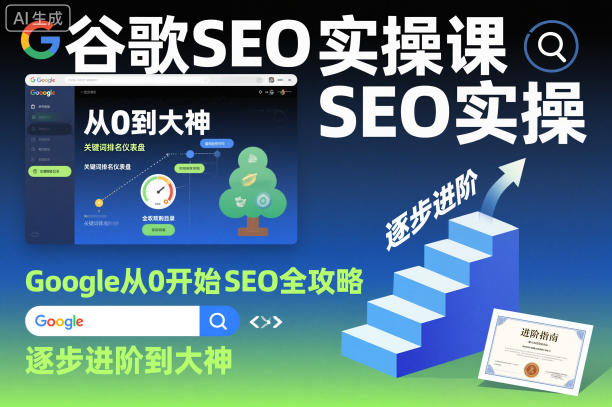 谷歌SEO实操课，Google从0开始SEO全攻略，逐步进阶到大神(更新26年)-xiaobairz