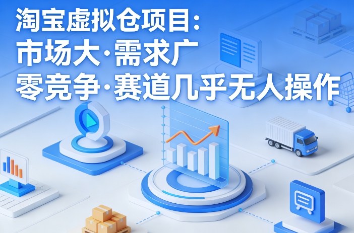 淘宝虚拟仓项目，市场大，需求广，零竞争，赛道几乎没人操作(更新0410)-xiaobairz