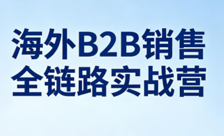 雨哥·海外B2B销售全链路实战营-xiaobairz