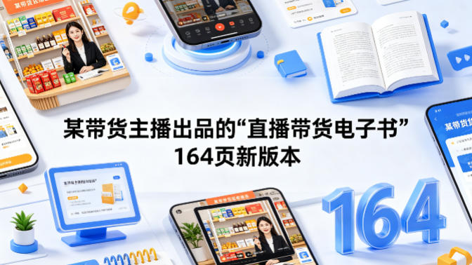 某带货主播出品的《直播带货电子书》164页新版本-xiaobairz