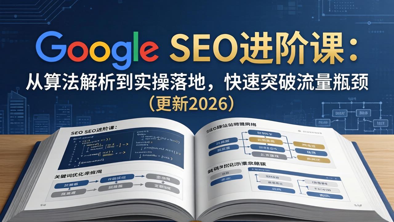 Google SEO进阶课：从算法解析到实操落地，快速突破流量瓶颈(更新2026-xiaobairz
