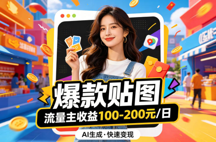 借助AI生成爆款贴图做公众流量主，当日收益100-200-xiaobairz