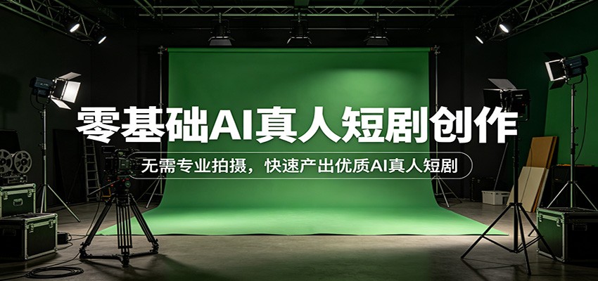 零基础AI真人短剧创作：无需专业拍摄，快速产出优质AI真人短剧-xiaobairz