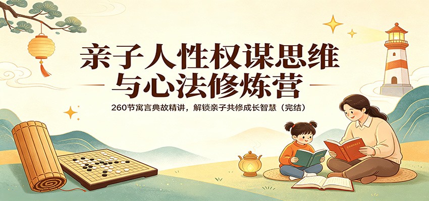 亲子人性权谋思维与心法修炼营：260节寓言典故精讲，解锁亲子共修成长智慧(完结)-xiaobairz