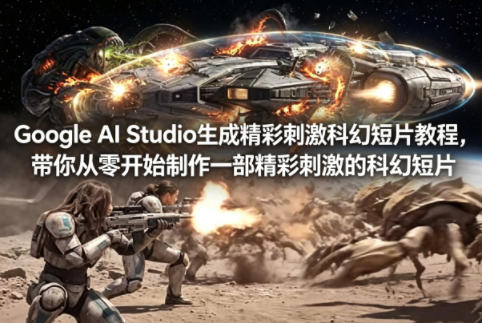 Google AI Studio生成精彩刺激科幻短片教程，带你从零开始制作一部精彩刺激的科幻短片【双语字幕】-xiaobairz