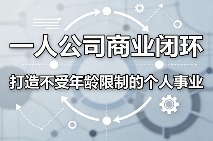 一人公司商业闭环，打造一份不受年龄限制的个人事业-xiaobairz