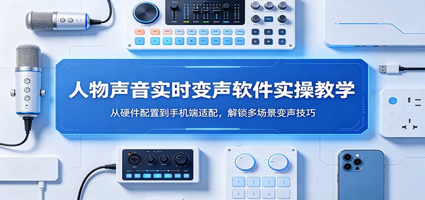 人物声音实时变声软件实操教学:从硬件配置到手机端适配,解锁多场景变声技巧-xiaobairz