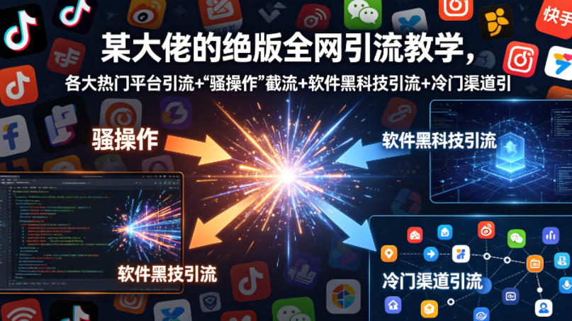 某大佬的绝版全网引流教学，各大热门平台引流+-xiaobairz