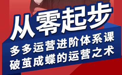 海神·拼多多运营进阶系统课(更新2026)-xiaobairz