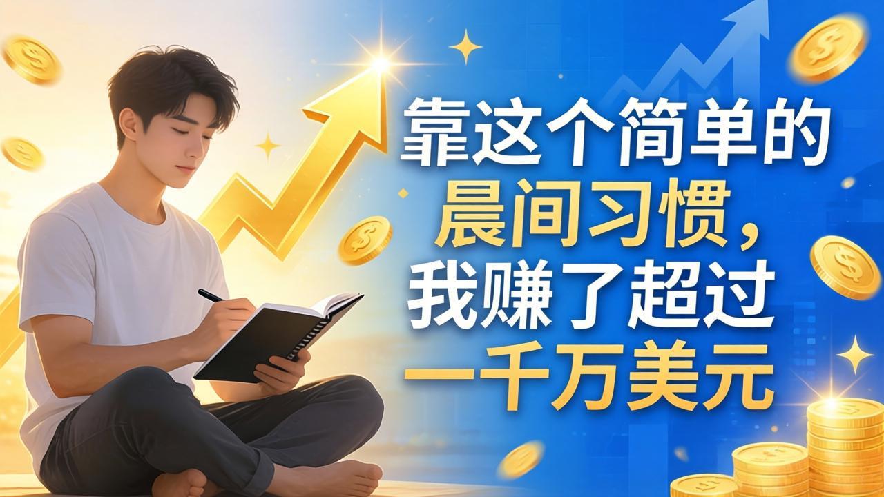 付费文章：靠这个简单的晨间习惯，我赚了超过一千万美元-xiaobairz