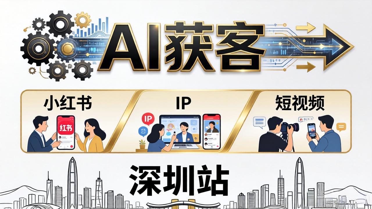 2026AI获客大课深圳站：4月17日-19日3天2夜拆透小红书+IP+短视频，老板操盘手必来-xiaobairz