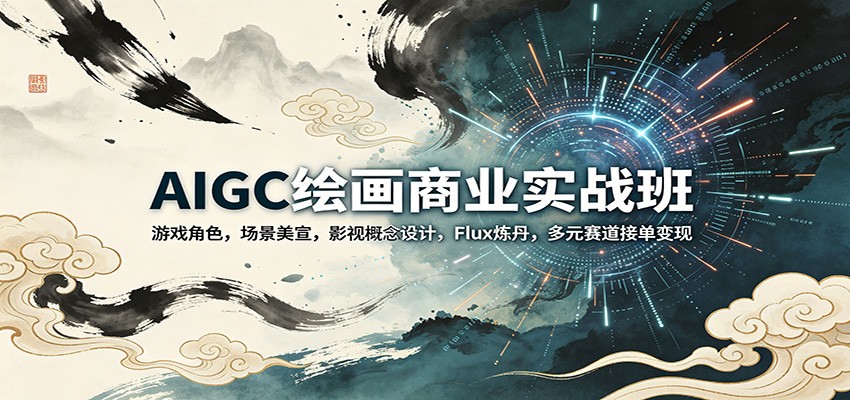 AIGC绘画商业实战班：游戏角色，场景美宣，影视概念设计，Flux炼丹，多元赛道接单变现-xiaobairz