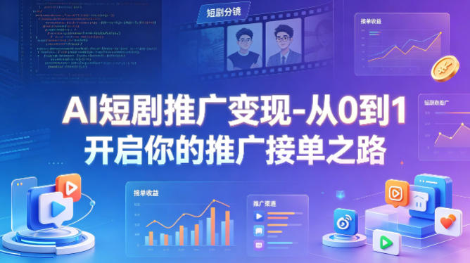 AI短剧推广变现-从0到1开启你的推广接单之路-xiaobairz