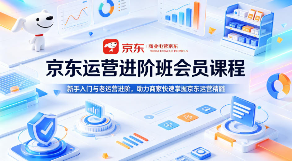 京东运营进阶班会员课程，新手入门与老运营进阶，助力商家快速掌握京东运营精髓-xiaobairz