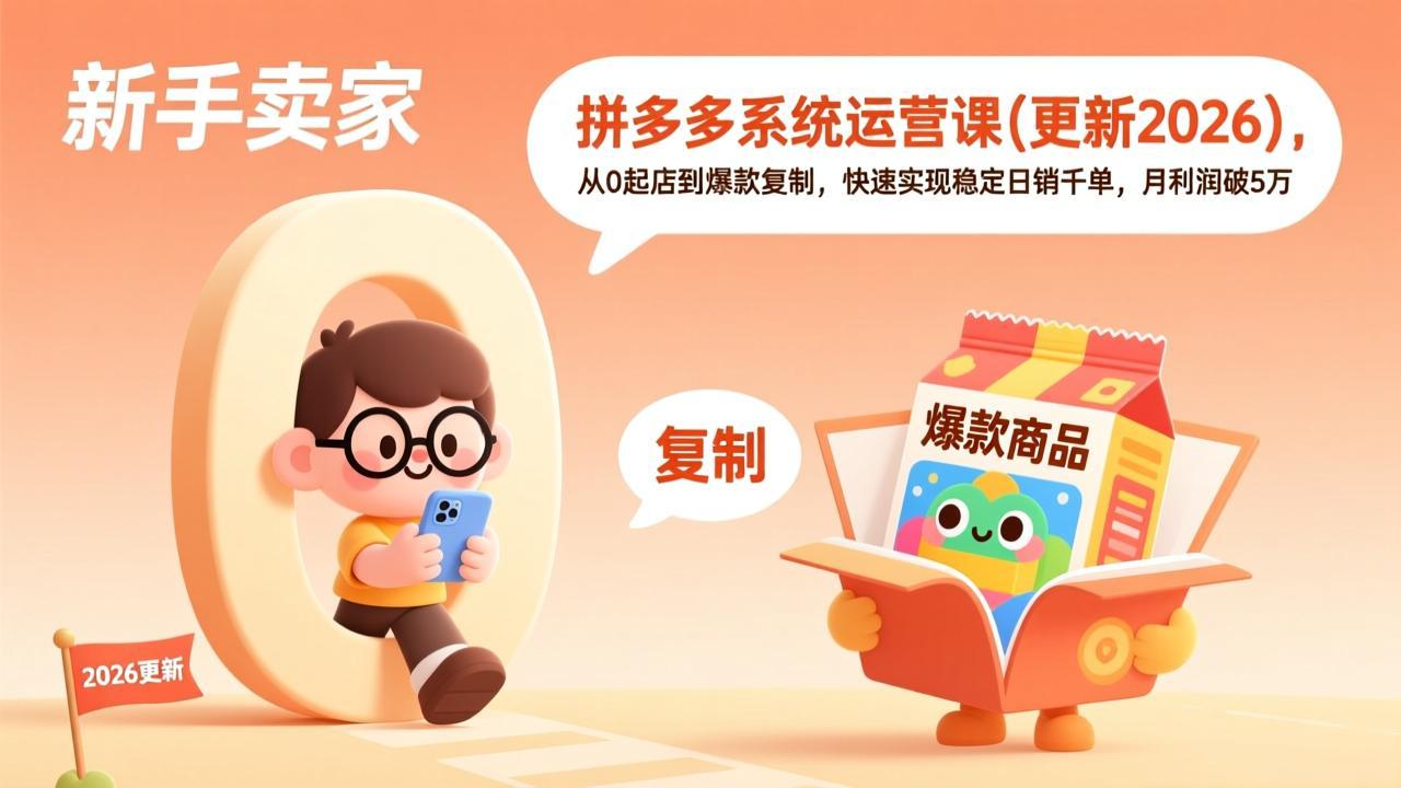 拼多多系统运营课(更新4月-xiaobairz
