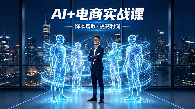 AI+电商实战课，1人+N个AI 智能体，把SOP变AI员工，实现降本增效提高利润-xiaobairz