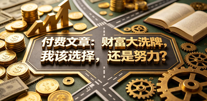 付费文章：财富大洗牌，我该选择，还是努力？-xiaobairz