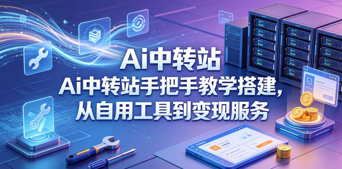 Ai中转站手把手教学搭建，从自用工具到变现服务-xiaobairz