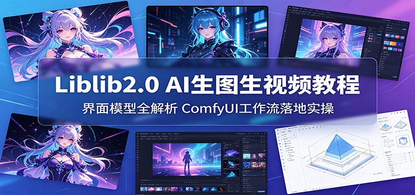 Liblib2.0 AI生图生视频教程：界面模型全解析，ComfyUI工作流落地实操-xiaobairz
