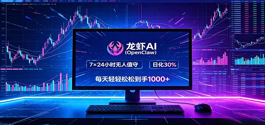 龙虾AI(OpenClaw)全自动挂机，智能操控电脑高效执行任务，每天轻松到手四位数-xiaobairz