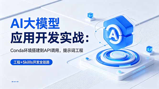 AI 大模型应用开发实战：Conda环境搭建到API调用，提示词工程+Skills开发全链路-xiaobairz