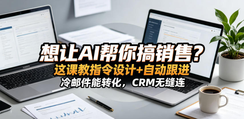 想让AI帮你搞销售？这课教指令设计+自动跟进，冷邮件能转化，CRM无缝连！【原创双语字幕】-xiaobairz